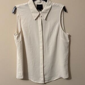 Alex Marie Women's Cream Sleeveless Blouse